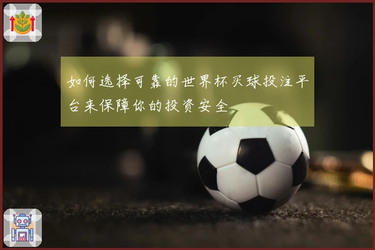 如何选择可靠的世界杯买球投注平台来保障你的投资安全